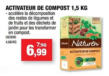 Promotions Activateur de compost - Naturen - Valide de 13/03/2019 à 24/03/2019 chez Hubo
