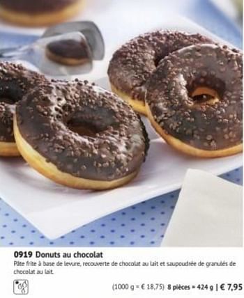 Promotions Donuts au chocolat - Produit maison - Bofrost - Valide de 01/03/2019 à 29/09/2019 chez Bofrost