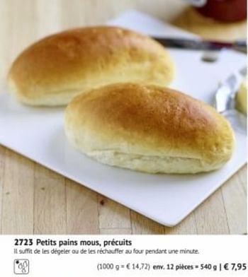 Promotions Petits pains mous, précuits - Produit maison - Bofrost - Valide de 01/03/2019 à 29/09/2019 chez Bofrost