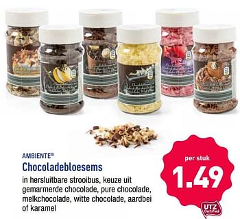 Promoties Chocoladebloesems - Ambiente - Geldig van 18/03/2019 tot 23/03/2019 bij Aldi