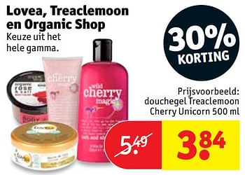Promoties Douchegel treaclemoon cherry unicorn - Lovea - Geldig van 19/03/2019 tot 24/03/2019 bij Kruidvat