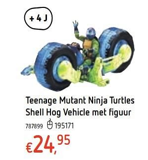Promoties Teenage mutant ninja turtles shell hog vehicle met figuur - Nickelodeon - Geldig van 21/03/2019 tot 22/04/2019 bij Dreamland