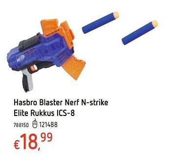 Promoties Hasbro blaster nerf n-strike elite rukkus ics-8 - Nerf - Geldig van 21/03/2019 tot 22/04/2019 bij Dreamland