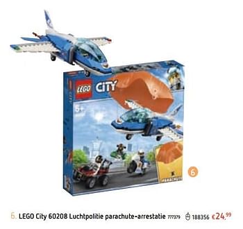 Promoties Lego city 60208 luchtpolitie parachute-arrestatie - Geldig van 21/03/2019 tot 22/04/2019 bij Dreamland