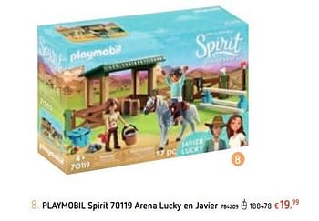 Promoties Playmobil spirit 70119 arena lucky en javier - Playmobil - Geldig van 21/03/2019 tot 22/04/2019 bij Dreamland