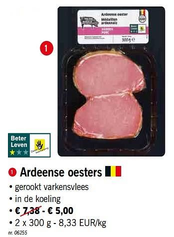 Promoties Ardeense oesters - Huismerk - Lidl - Geldig van 25/03/2019 tot 30/03/2019 bij Lidl
