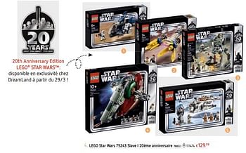 Promotion Dreamland Lego Star Wars Slave I eme Anniversaire Lego Jouets Valide Jusqua 4 Promobutler