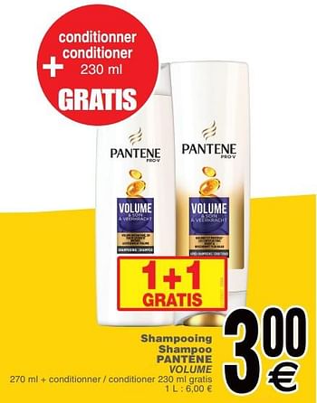 Promoties Shampooing shampoo pantene volume - Pantene - Geldig van 19/03/2019 tot 25/03/2019 bij Cora