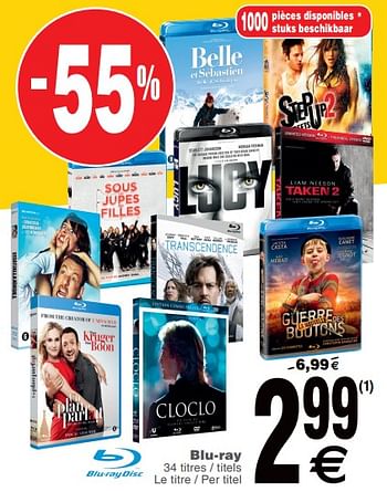 Promoties Blu-ray - Huismerk - Cora - Geldig van 19/03/2019 tot 01/04/2019 bij Cora