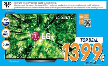 Promoties Lg oled tv oled55b8pla - LG - Geldig van 25/03/2019 tot 24/04/2019 bij Krefel