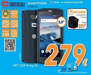 Promoties Crosscall smartphone core x3 - Crosscall - Geldig van 25/03/2019 tot 24/04/2019 bij Krefel