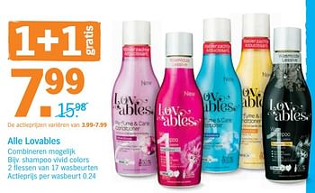 Promoties Shampoo vivid colors - Lovables - Geldig van 18/03/2019 tot 24/03/2019 bij Albert Heijn