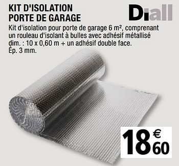 Kit isolation porte de garage Diall - 6m²