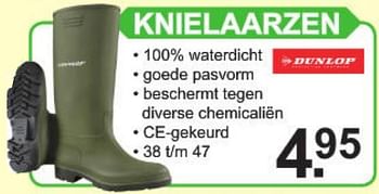 Promoties Knielaarzen - Dunlop - Geldig van 11/03/2019 tot 31/03/2019 bij Van Cranenbroek