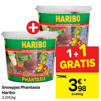 Promoties Snoepjes phantasia haribo - Haribo - Geldig van 20/03/2019 tot 01/04/2019 bij Carrefour