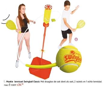 Promoties Mookie tennisset swingball classic - Mookie - Geldig van 21/03/2019 tot 22/04/2019 bij Dreamland