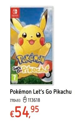 Promotions Pokémon let`s go pikachu - Nintendo - Valide de 21/03/2019 à 22/04/2019 chez Dreamland