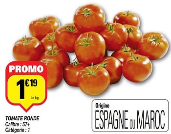 Promoties Tomate ronde - Huismerk - Netto - Geldig van 19/03/2019 tot 24/03/2019 bij Netto