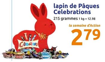 Promotions Lapin de pâques celebrations - Produit Maison - Action - Valide de 20/03/2019 à 26/03/2019 chez Action