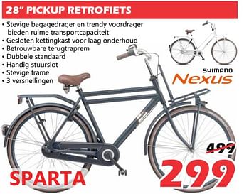Promoties 28``pickup retrofiets - Sparta - Geldig van 08/03/2019 tot 07/04/2019 bij Itek