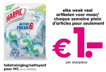 Promoties Toiletreiniging-nettoyant pour wc - Harpic - Geldig van 20/03/2019 tot 02/04/2019 bij Blokker