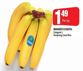 Promoties Bananen chiquita - Chiquita - Geldig van 20/03/2019 tot 26/03/2019 bij Smatch