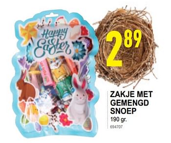Promoties Zakje met gemengd snoep - Huismerk - Trafic  - Geldig van 20/03/2019 tot 24/03/2019 bij Trafic