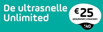 Promoties De ultrasnelle unlimited - Huismerk - Base - Geldig van 18/03/2019 tot 02/04/2019 bij Base