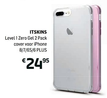 Promoties Itskins level 1 zero gel 2 pack cover voor iphone 8-7-6s-6 plus - ITSkins - Geldig van 18/03/2019 tot 02/04/2019 bij Base