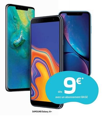 Promotions Samsung galaxy j4+ - Samsung - Valide de 18/03/2019 à 02/04/2019 chez Base