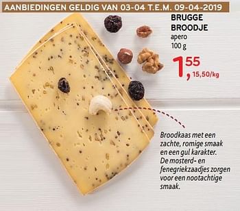 Promoties Brugge broodje apero - Brugge - Geldig van 03/04/2019 tot 09/04/2019 bij Alvo