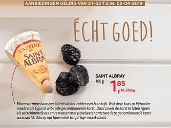 Promoties Saint albray - Huismerk - Alvo - Geldig van 27/03/2019 tot 02/04/2019 bij Alvo