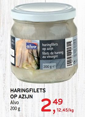 Promoties Haringfilets op azijn alvo - Huismerk - Alvo - Geldig van 27/03/2019 tot 09/04/2019 bij Alvo