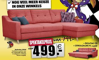 Promoties Hoeksalon viggo - Huismerk - Seats and Sofas - Geldig van 25/03/2019 tot 31/03/2019 bij Seats and Sofas