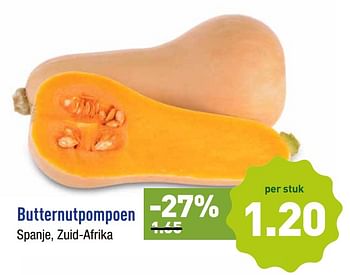 Promoties Butternutpompoen - Huismerk - Aldi - Geldig van 25/03/2019 tot 30/03/2019 bij Aldi