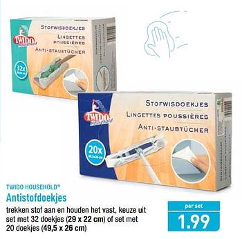 Twido Antistofdoekjes - Promotie bij Aldi