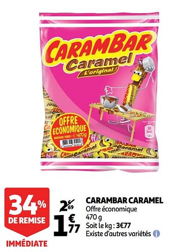 Promotions Carambar caramel - Carambar - Valide de 20/03/2019 à 26/03/2019 chez Auchan Ronq