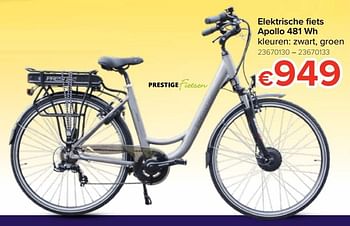 Promoties Elektrische -ets apollo 481 wh - Prestige Fietsen - Geldig van 29/03/2019 tot 21/04/2019 bij Euro Shop
