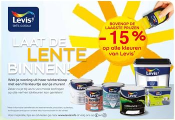 Promoties -15% op alle kleuren van levis - Levi's - Geldig van 29/03/2019 tot 21/04/2019 bij Euro Shop