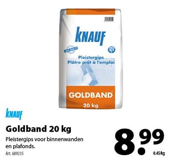 Promoties Goldband - Knauf - Geldig van 27/03/2019 tot 09/04/2019 bij Gamma