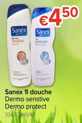 Promoties Douche dermo senstivedermo protect - Sanex - Geldig van 29/03/2019 tot 21/04/2019 bij Euro Shop