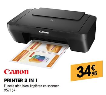 Promoties Printer 3 in 1 canon - Canon - Geldig van 28/03/2019 tot 11/04/2019 bij Electro Depot