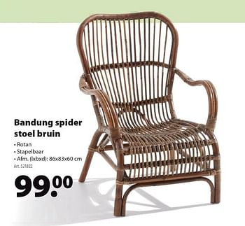 Promoties Bandung spider stoel bruin - Huismerk - Gamma - Geldig van 03/04/2019 tot 30/06/2019 bij Gamma