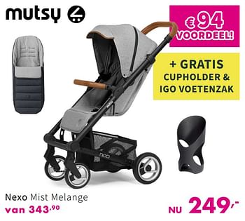 Promotions Nexo mist melange - Mutsy - Valide de 24/03/2019 à 30/03/2019 chez Baby & Tiener Megastore