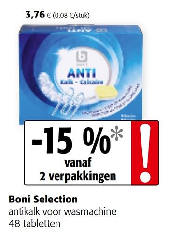 Boni selection antikalk wasmachine - Promotie bij Colruyt