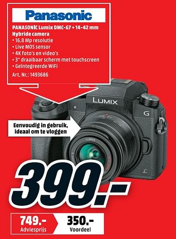 Panasonic Panasonic lumix dmc-g7 14-42 mm hybride camera En promotion chez Markt