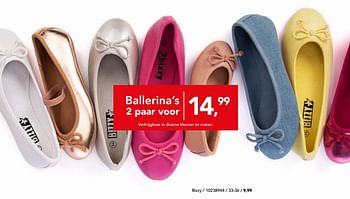 Promoties Ballerina`s - Bizzy - Geldig van 29/03/2019 tot 14/04/2019 bij Bristol
