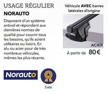 Promotions Véhicule avec barres latérales d`origine - Norauto - Valide de 27/03/2019 à 30/09/2019 chez Auto 5