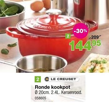 Promoties Ronde kookpot - Le creuset - Geldig van 25/03/2019 tot 24/04/2019 bij Home & Co