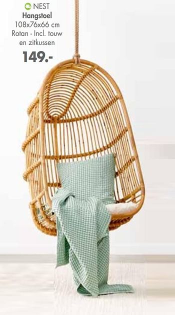 Huismerk - Nest hangstoel - Promotie bij Casa